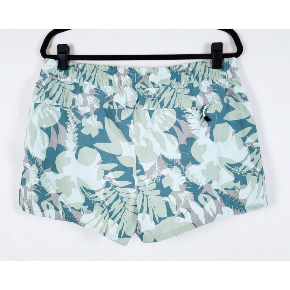 Eddie Bauer Travex Hybrid Shorts Womens M Nylon Tropical 3" Inseam Swim Trails - Picture 3 of 8